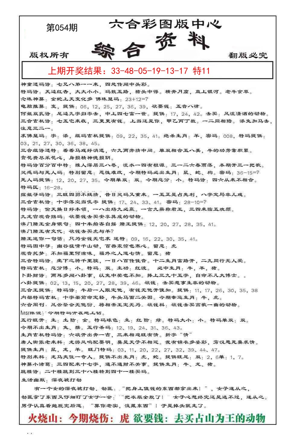 054期内部综合资料[图]