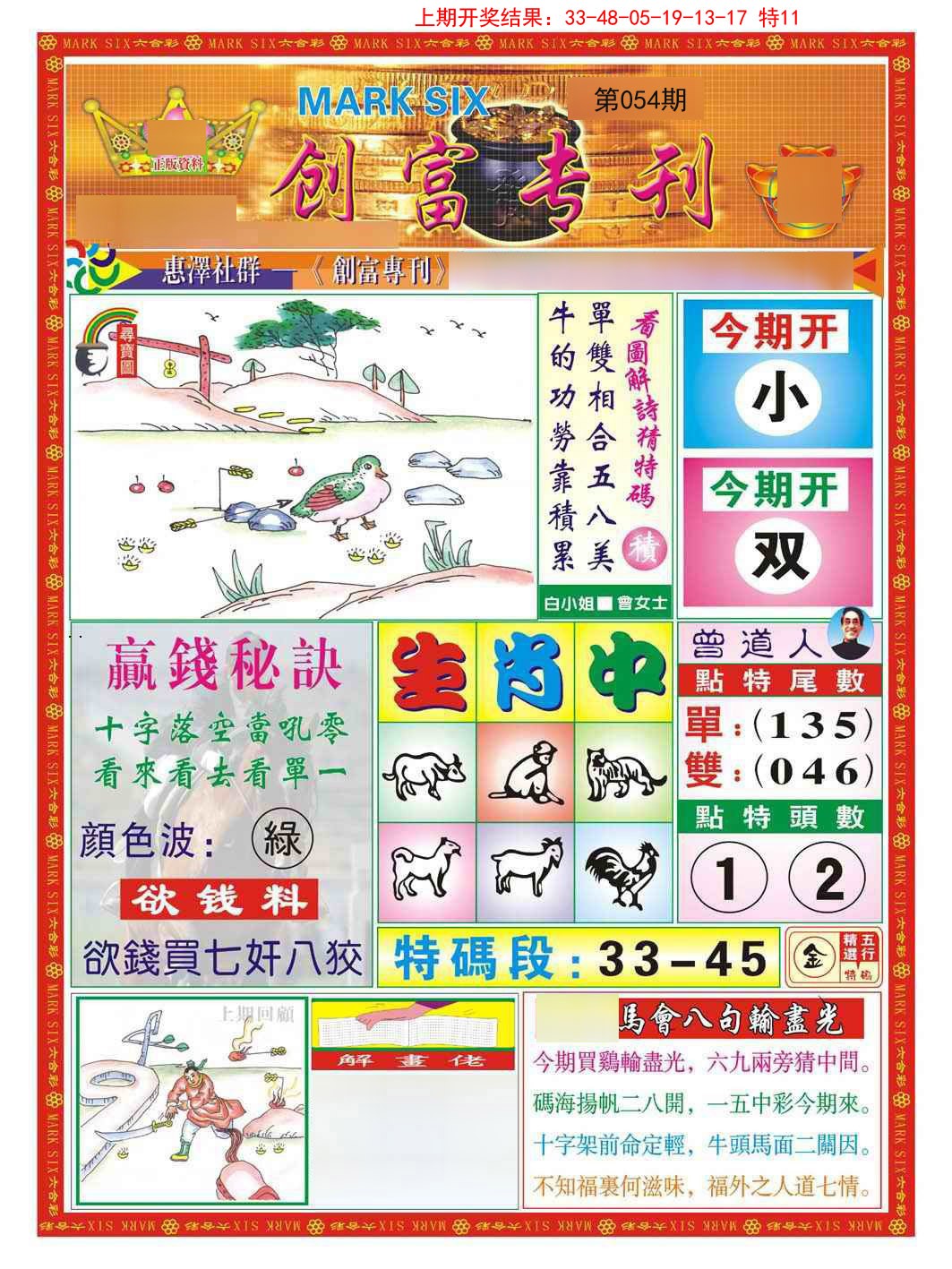 054期创富专刊A[图]