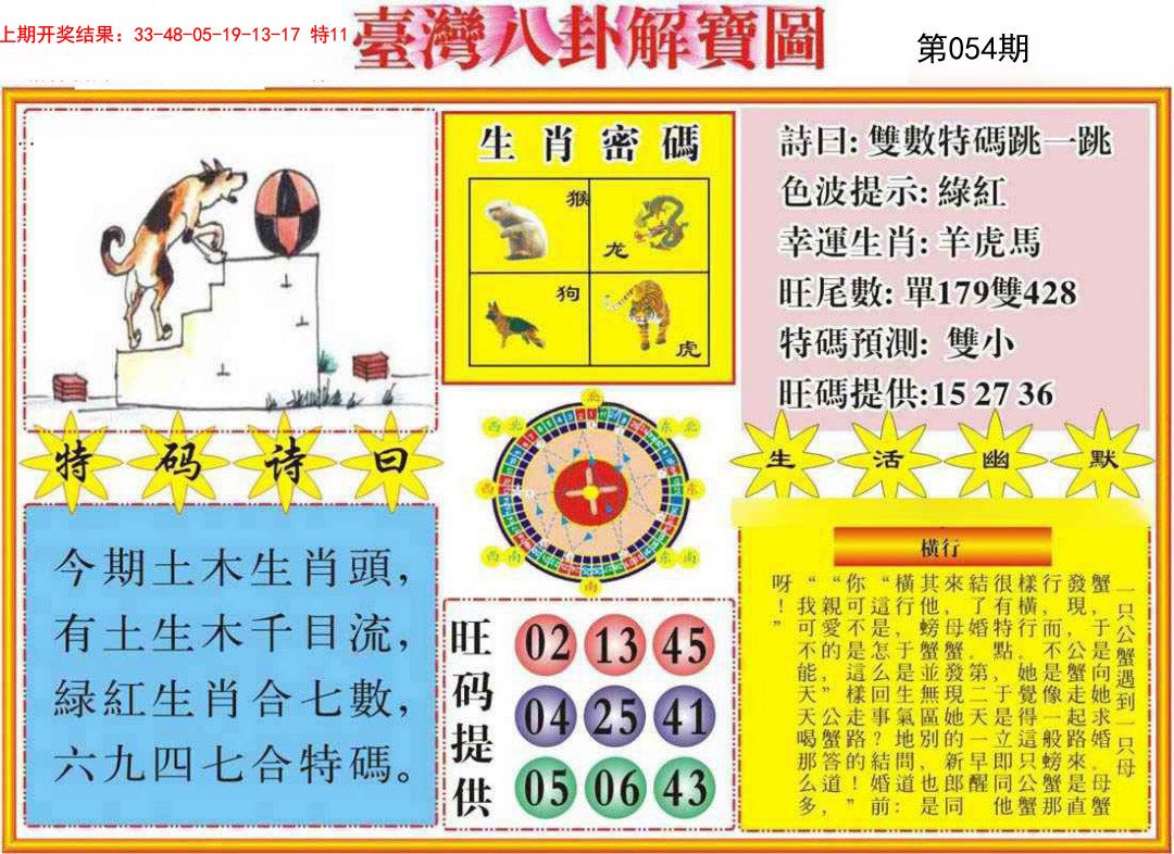 054期台湾八卦解宝图[图]