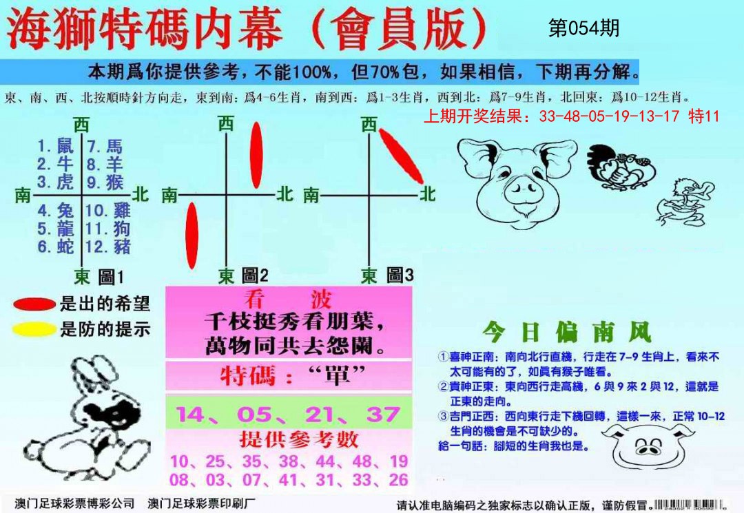 054期海狮特码会员报[图]