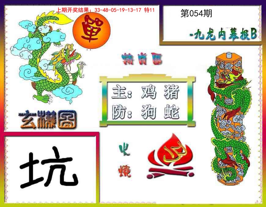 054期九龙内幕特肖图B[图]