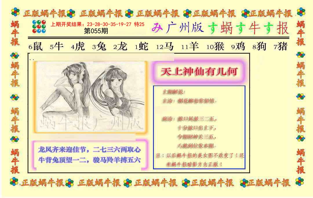 055期正版蜗牛报[图]