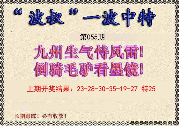 055期波叔一波中特[图]