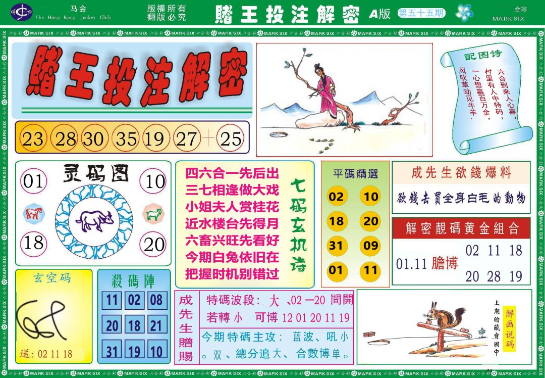 055期赌王投注解密[图]