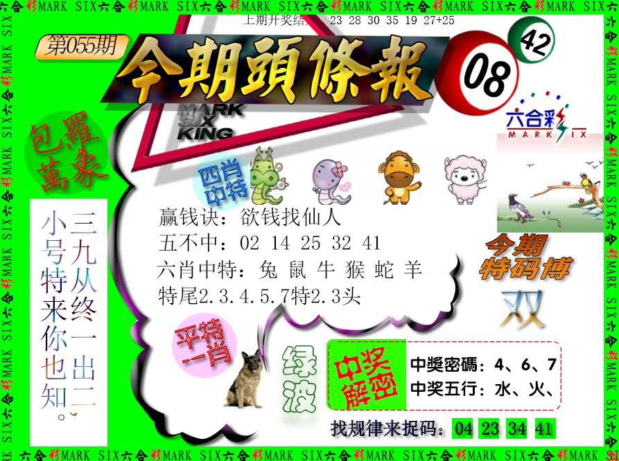 055期今期头条报[图]