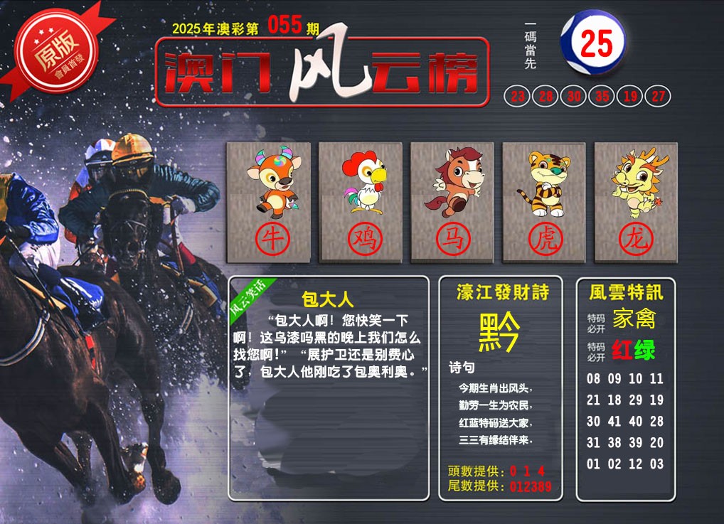 055期澳门风云榜[图]