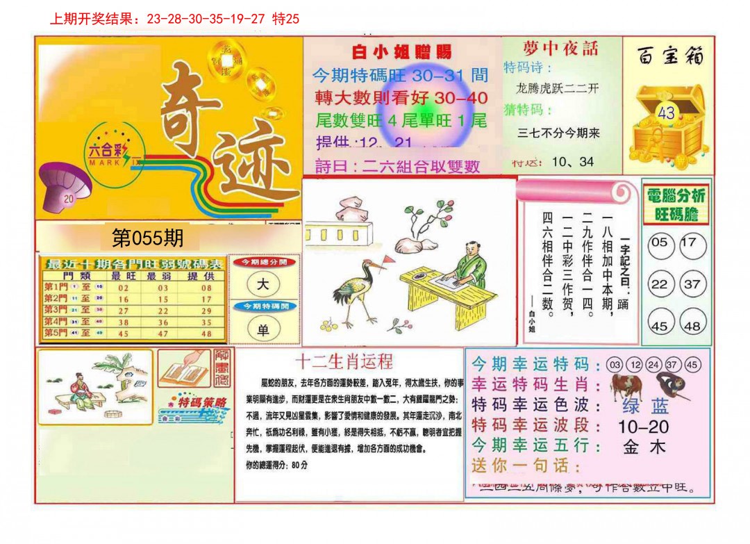 055期九龍奇迹A(推荐)[图]