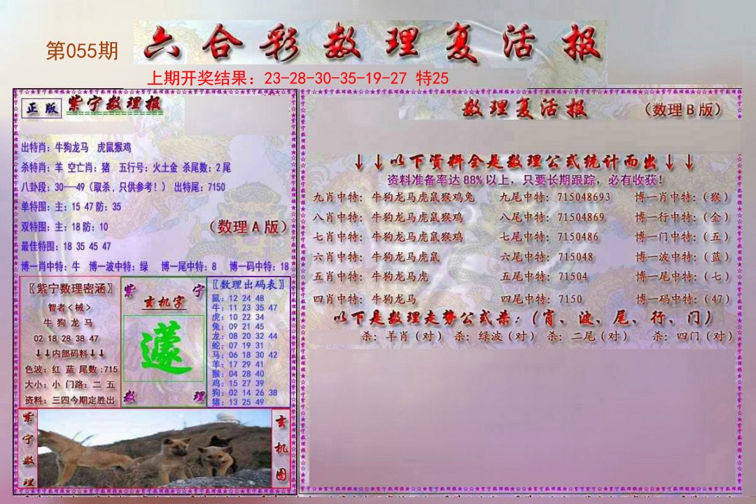 055期数理复活报[图]