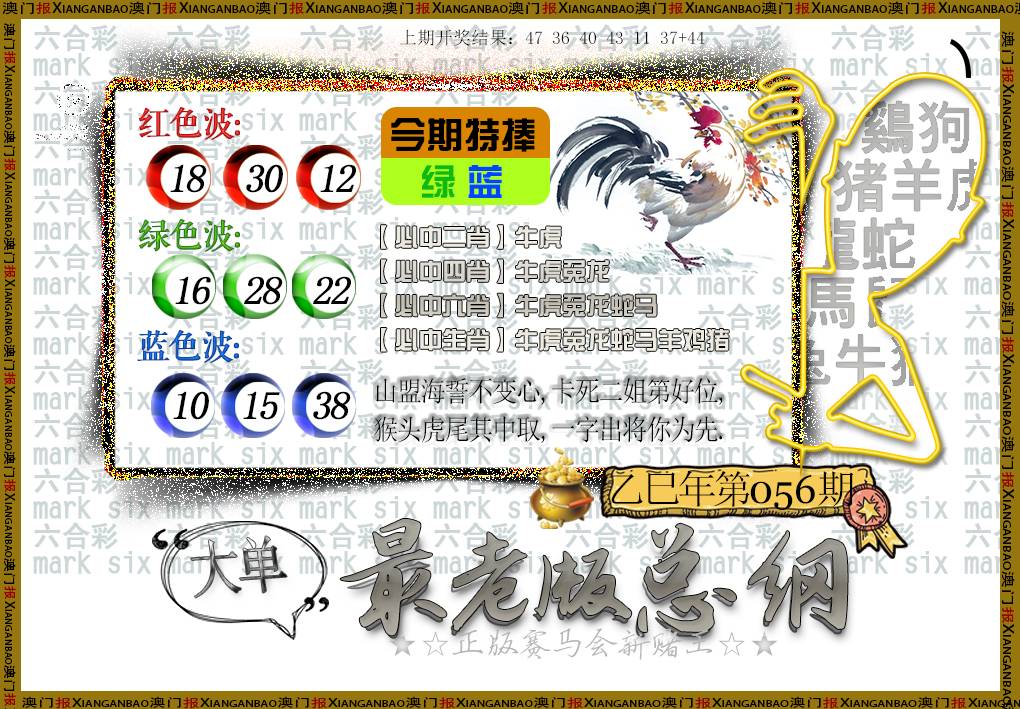 056期最老版总纲[图]