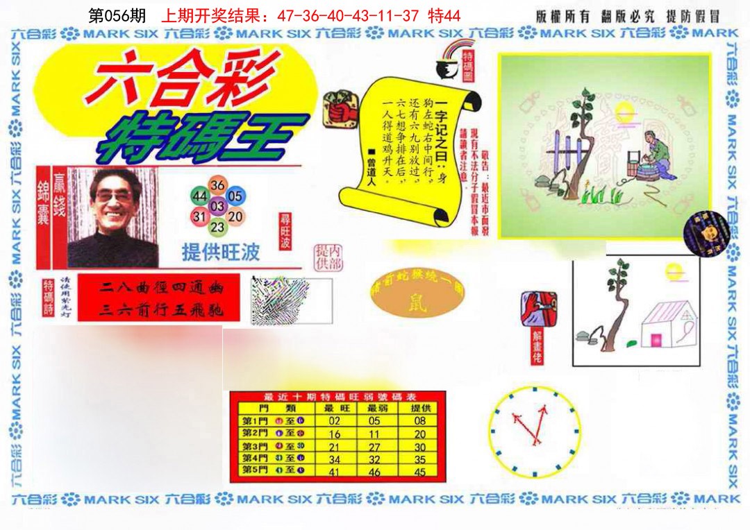 056期特码王(信封)[图]