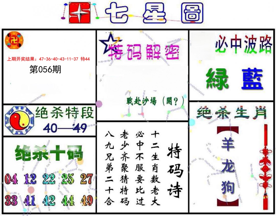 056期七星图A[图]