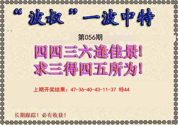 056期波叔一波中特[图]