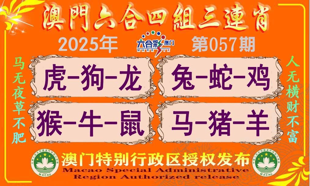 057期六合四组三连肖[图]