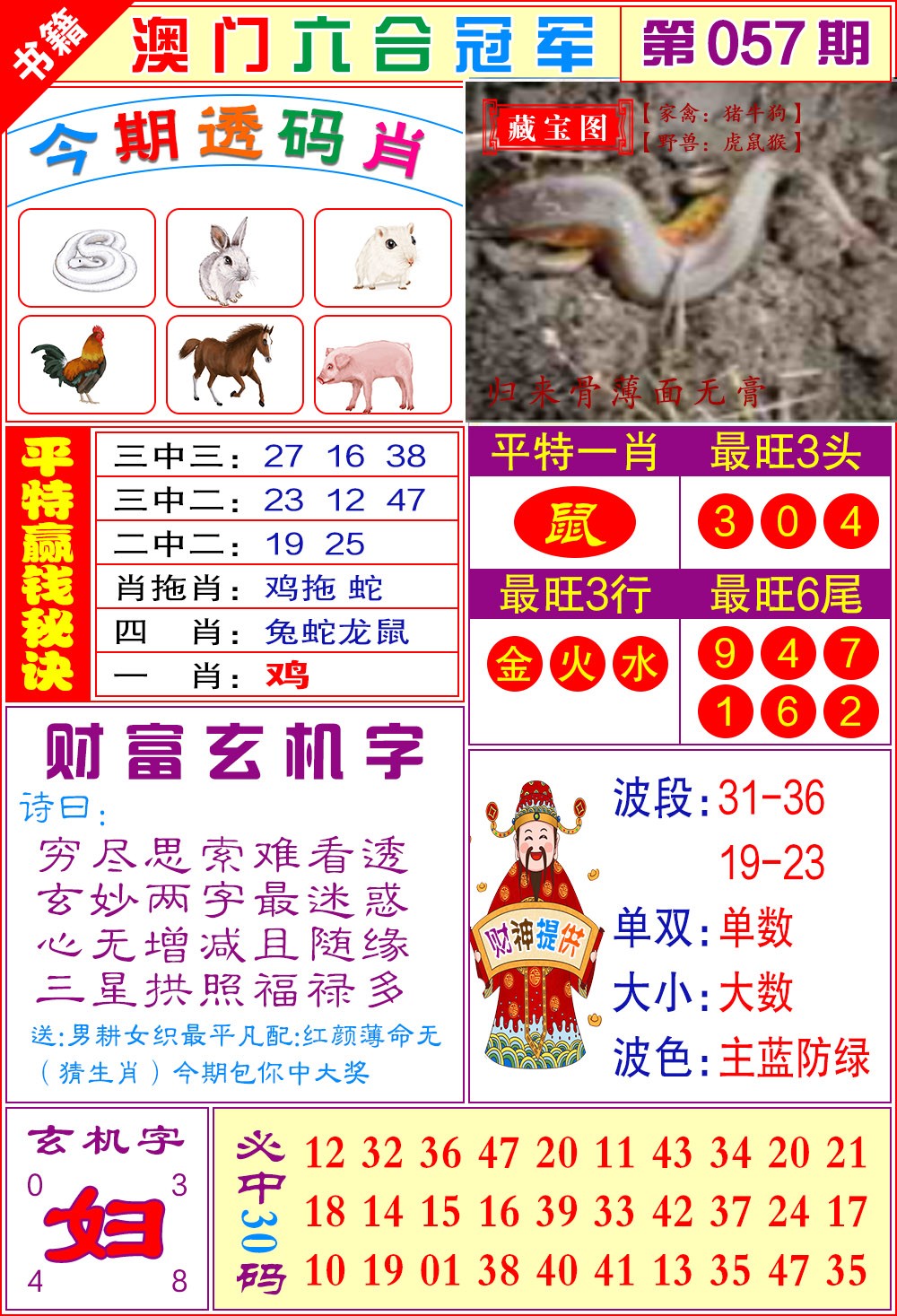 057期澳门六合冠军[图]