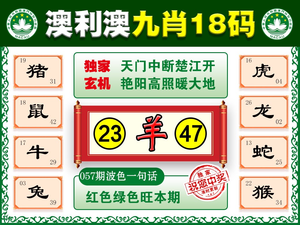 057期澳利澳九肖[图]