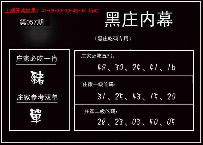 057期黑庄内幕[图]