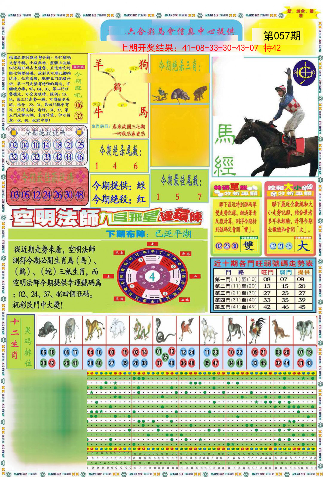 057期九龍马经A(推荐)[图]