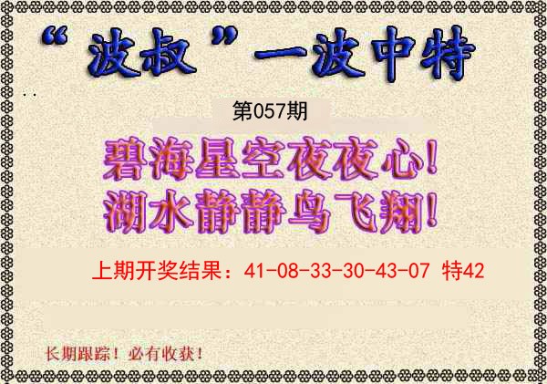 057期波叔一波中特[图]