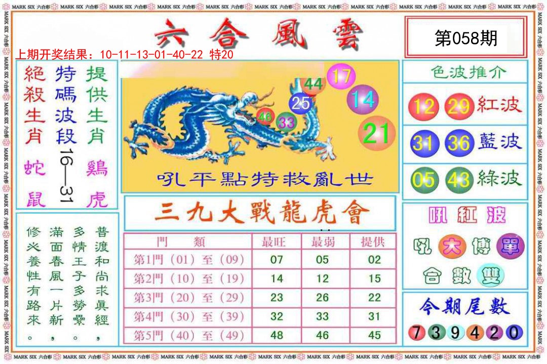 058期六合风云[图]