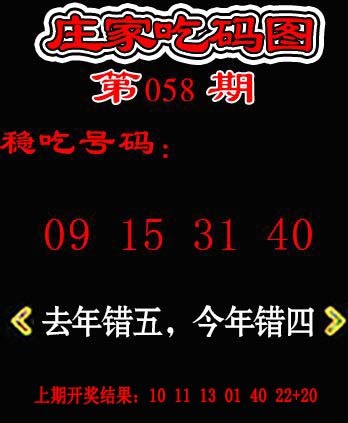 058期庄家吃码图[图]