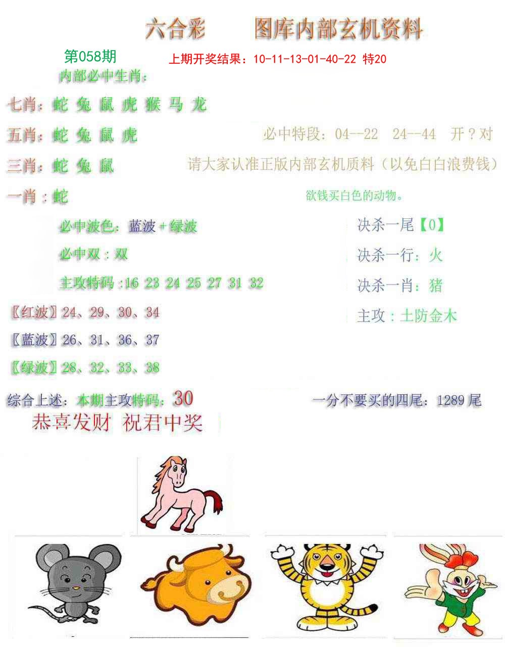 058期内部玄机资料[图]