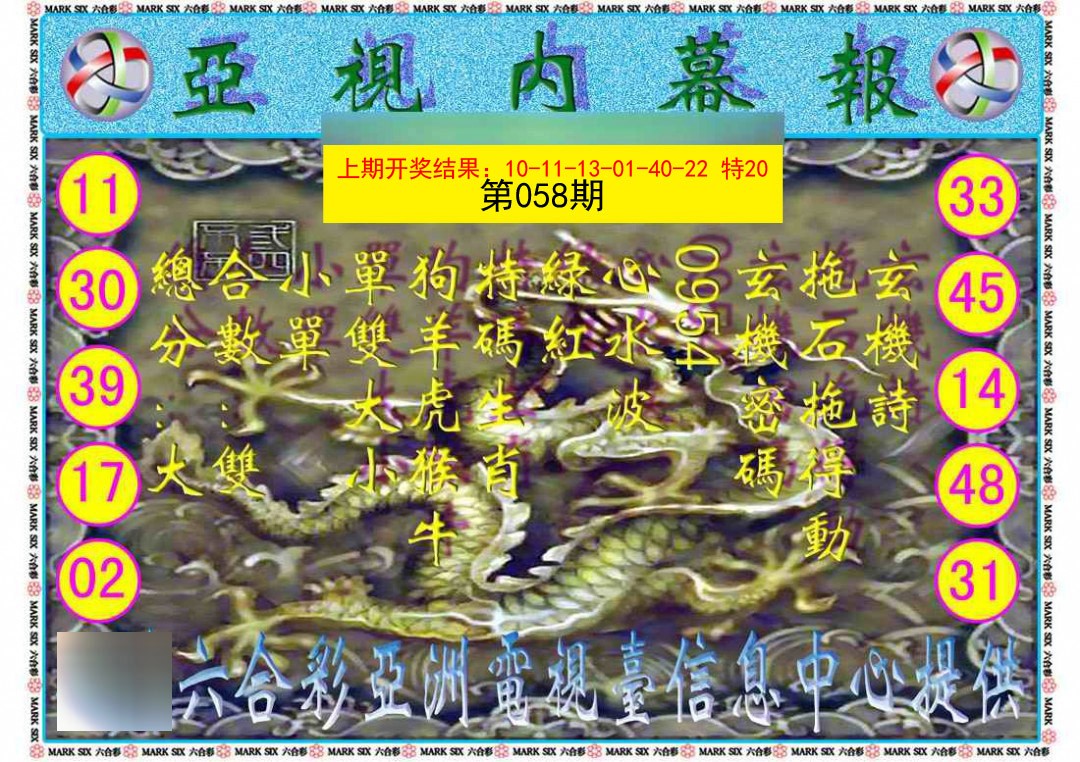 058期亚视内幕报[图]