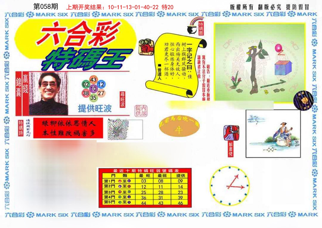 058期特码王(信封)[图]