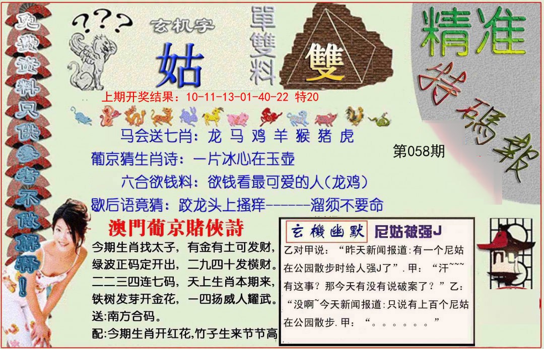058期精准<特碼報>[图]