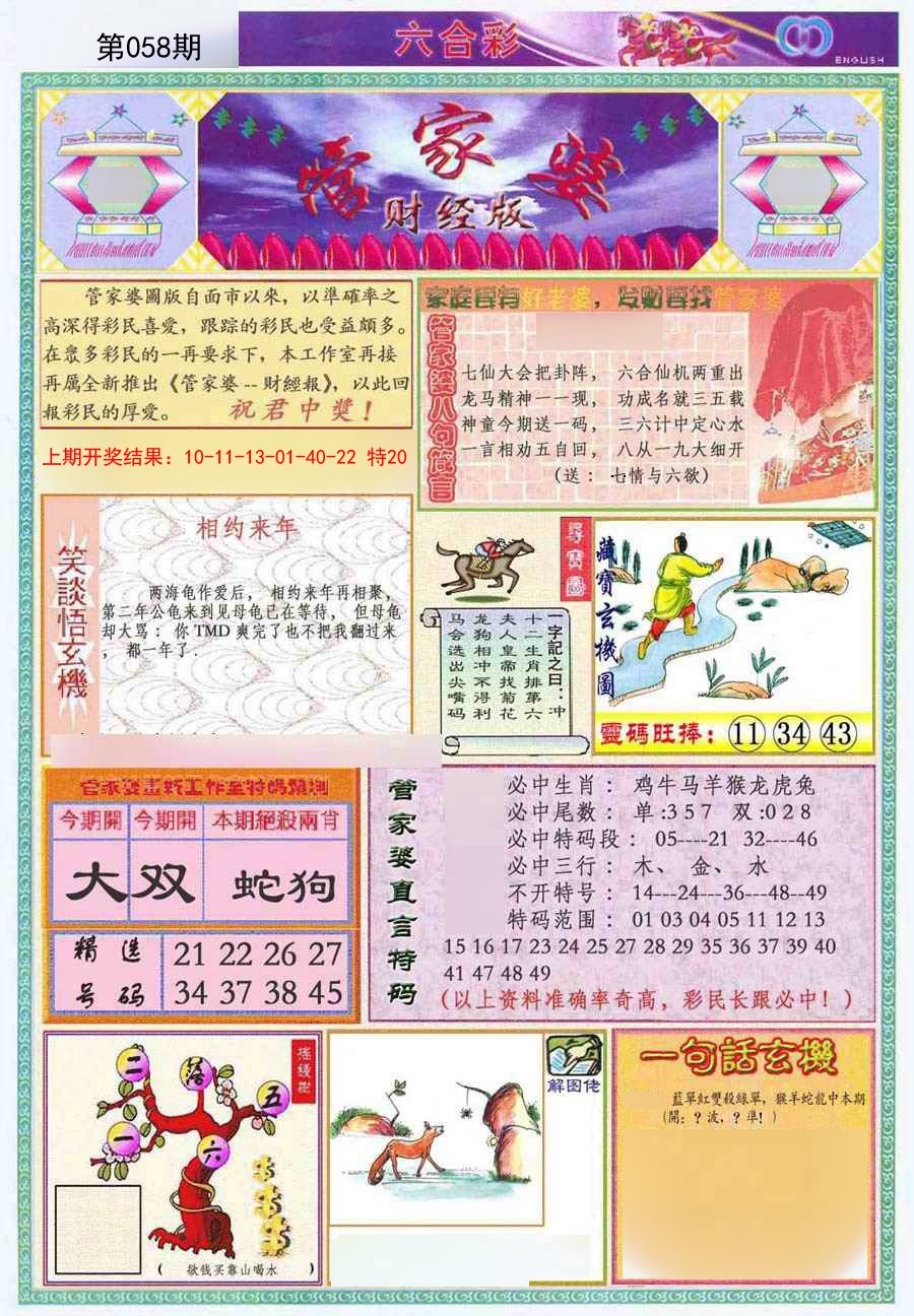 058期管家婆财经版[图]