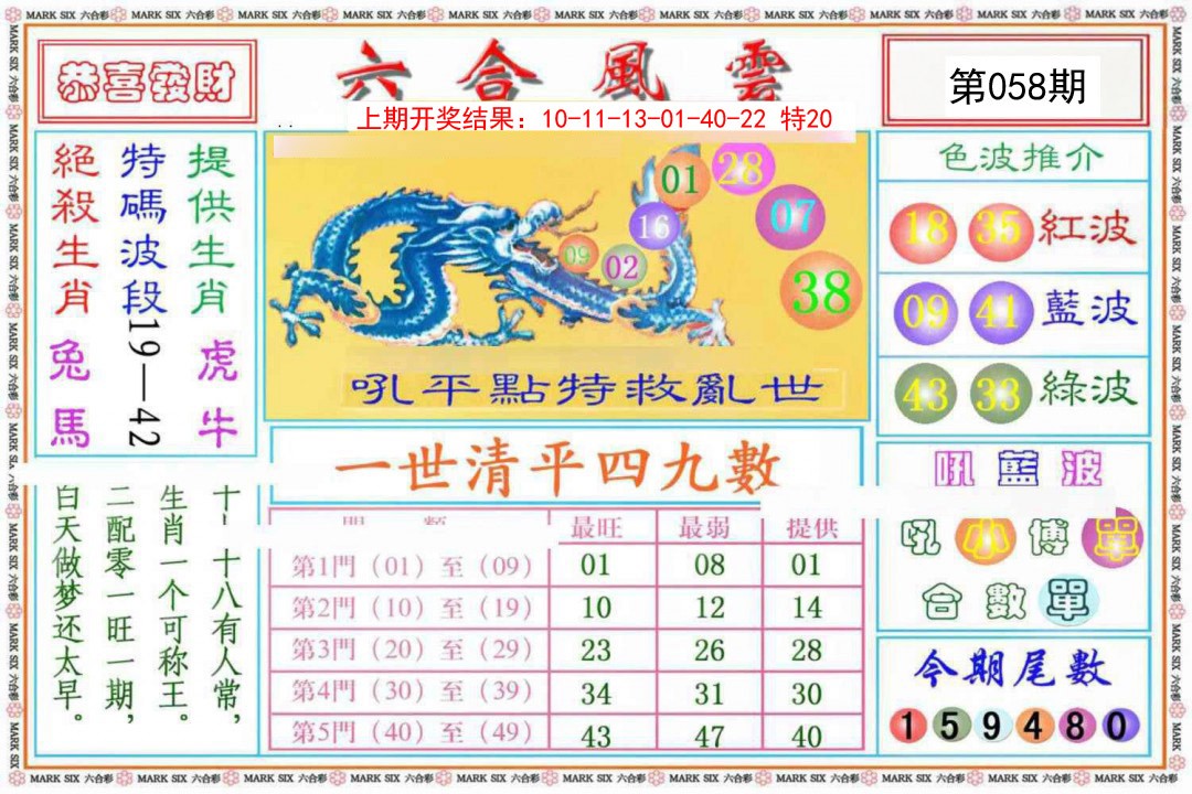 058期六合风云《另版》[图]