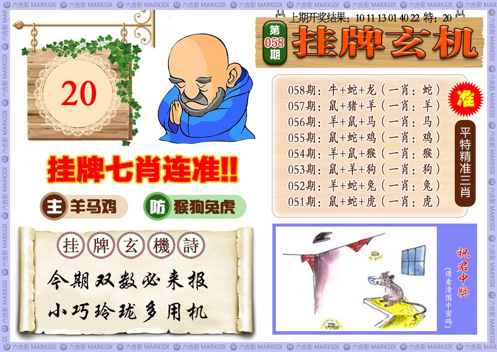 058期挂牌玄机[图]