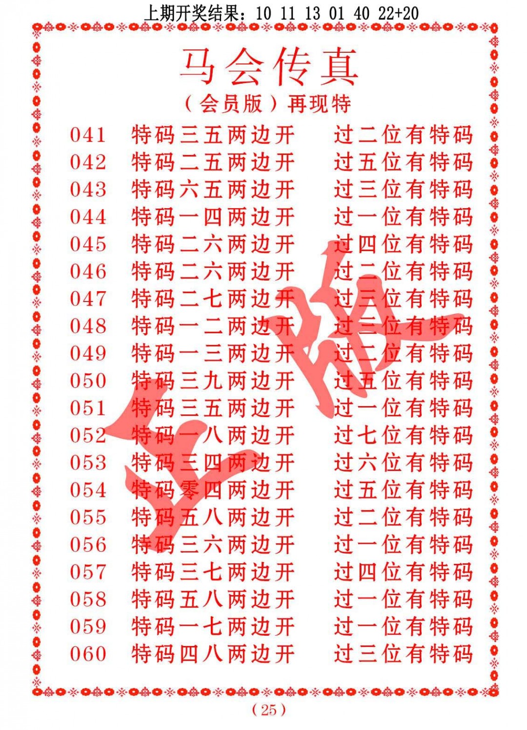 058期马会传真[图]