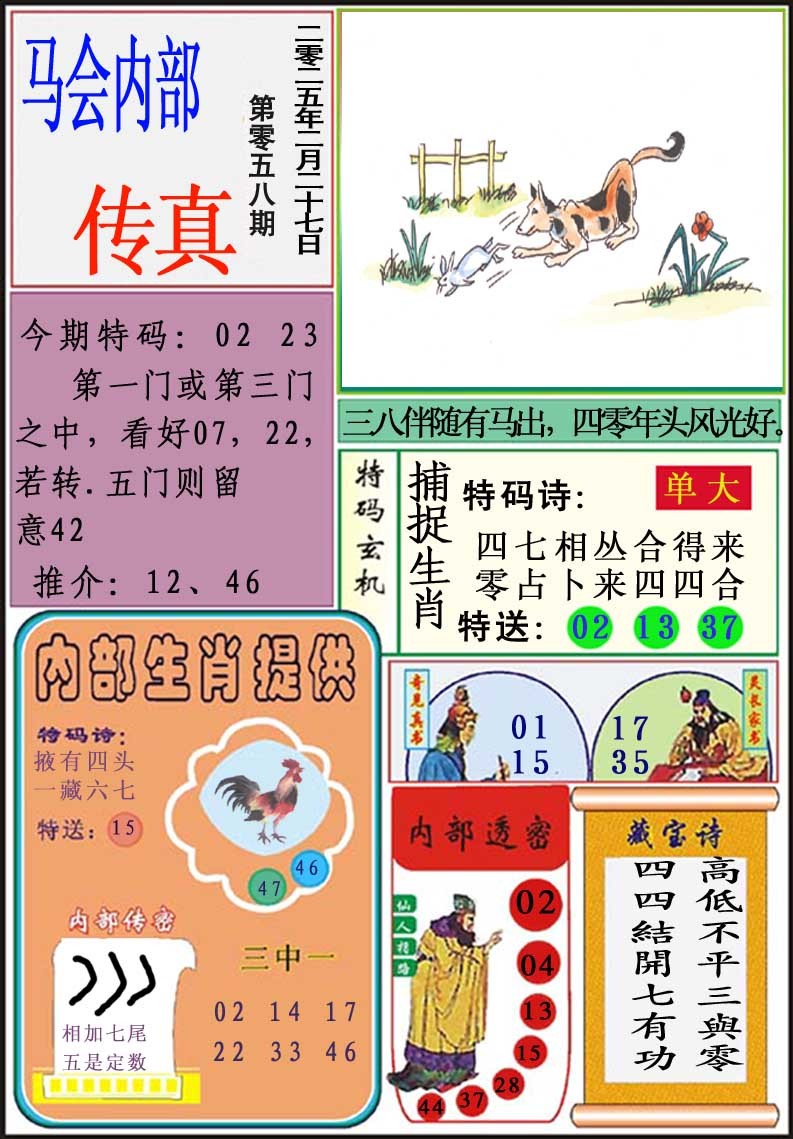 058期马会内部传真[图]