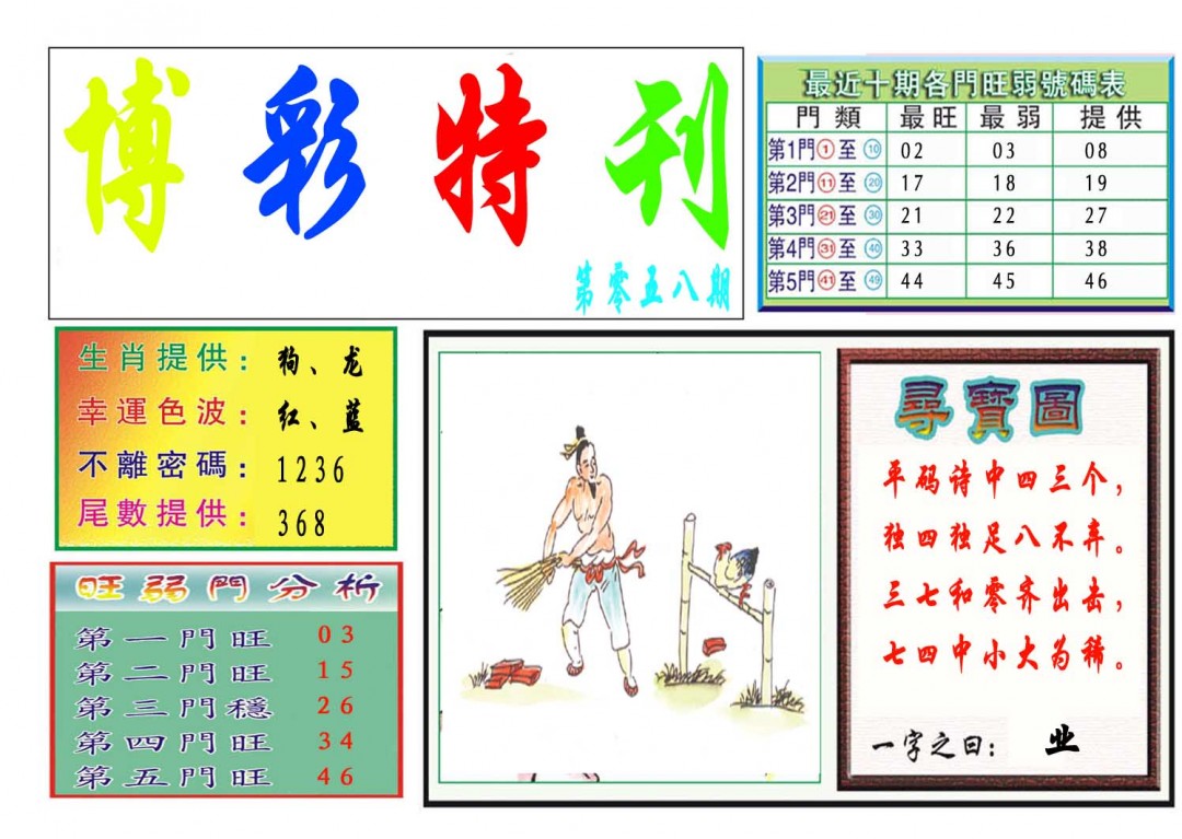 058期博彩特刊[图]