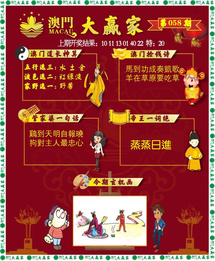 058期大赢家[图]