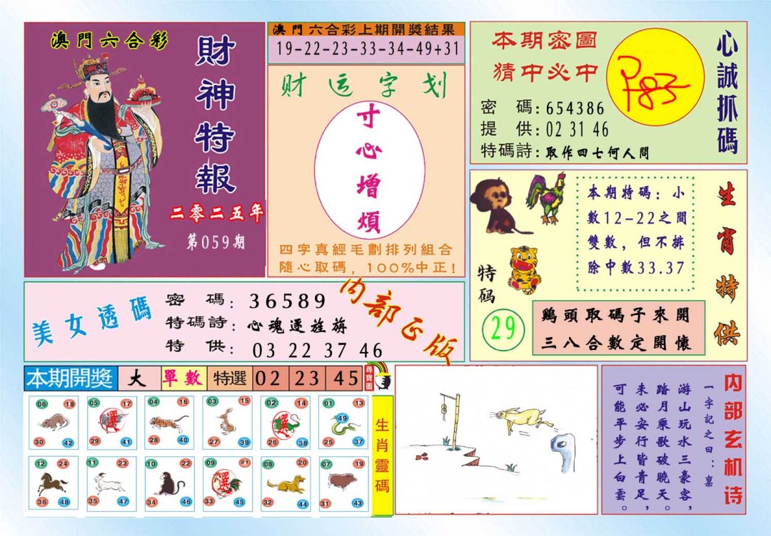 059期财神特报[图]