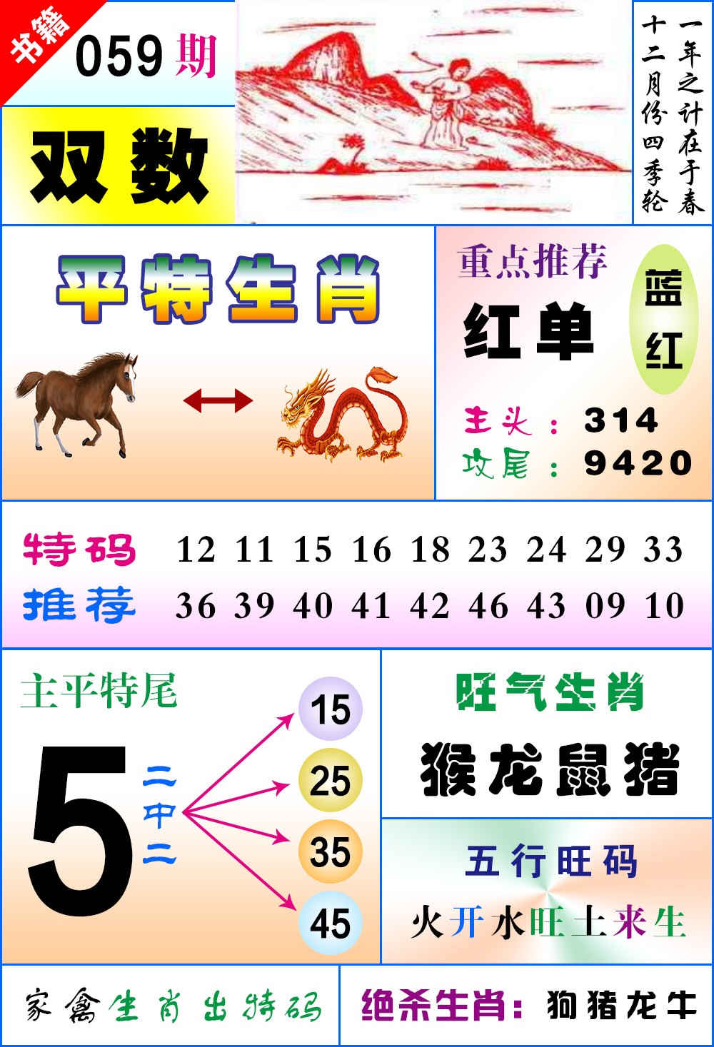 059期澳门风水平特[图]