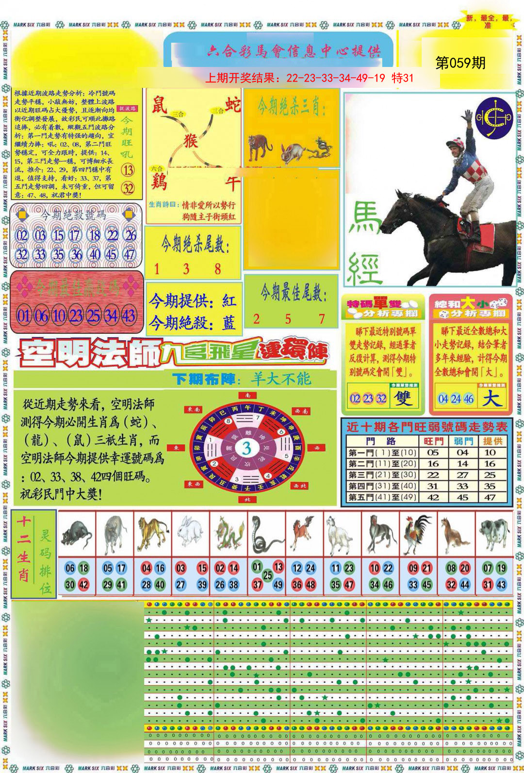 059期九龍马经A(推荐)[图]