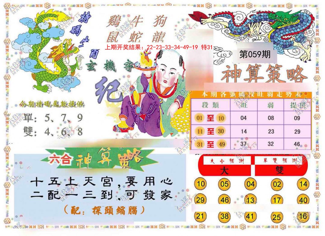 059期神算策略[图]