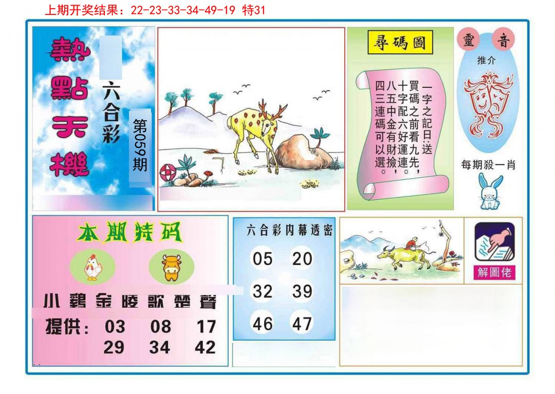 059期热点天机[图]