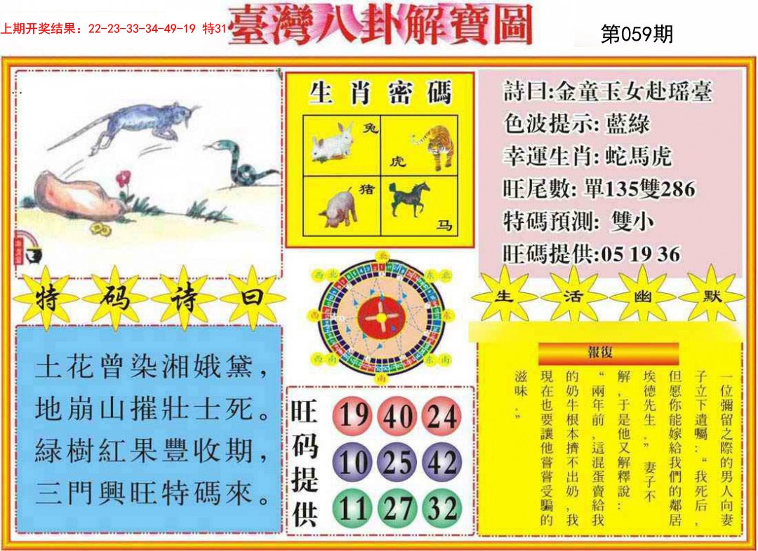 059期台湾八卦解宝图[图]