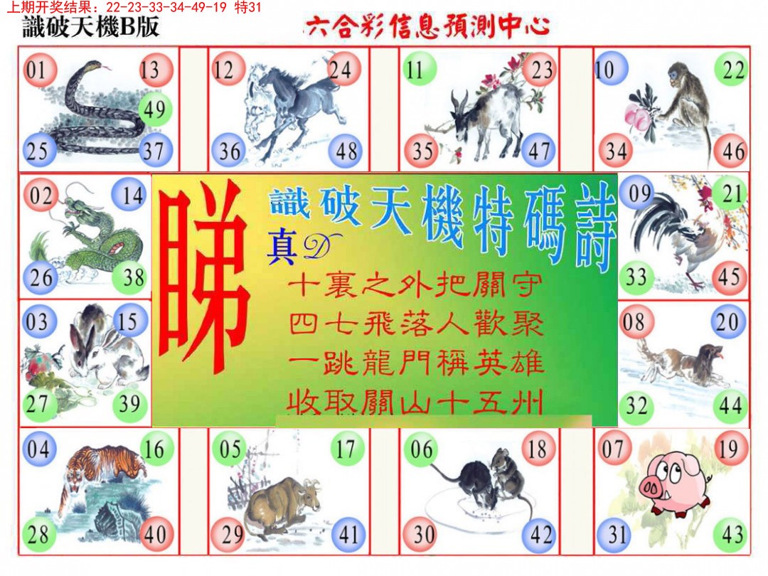 059期识破天机B版[图]