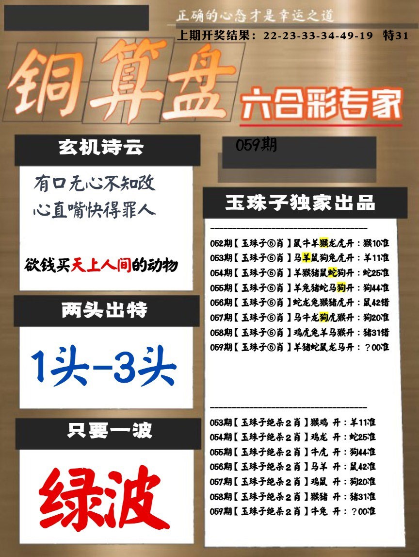 059期白小姐心水[图]