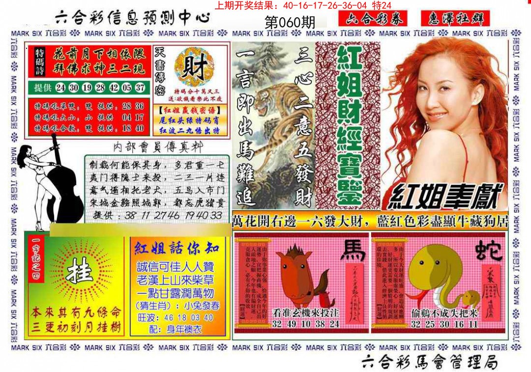 060期红姐财经宝鉴[图]