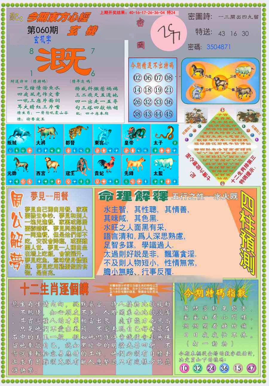 060期(新版)东方心经B[图]