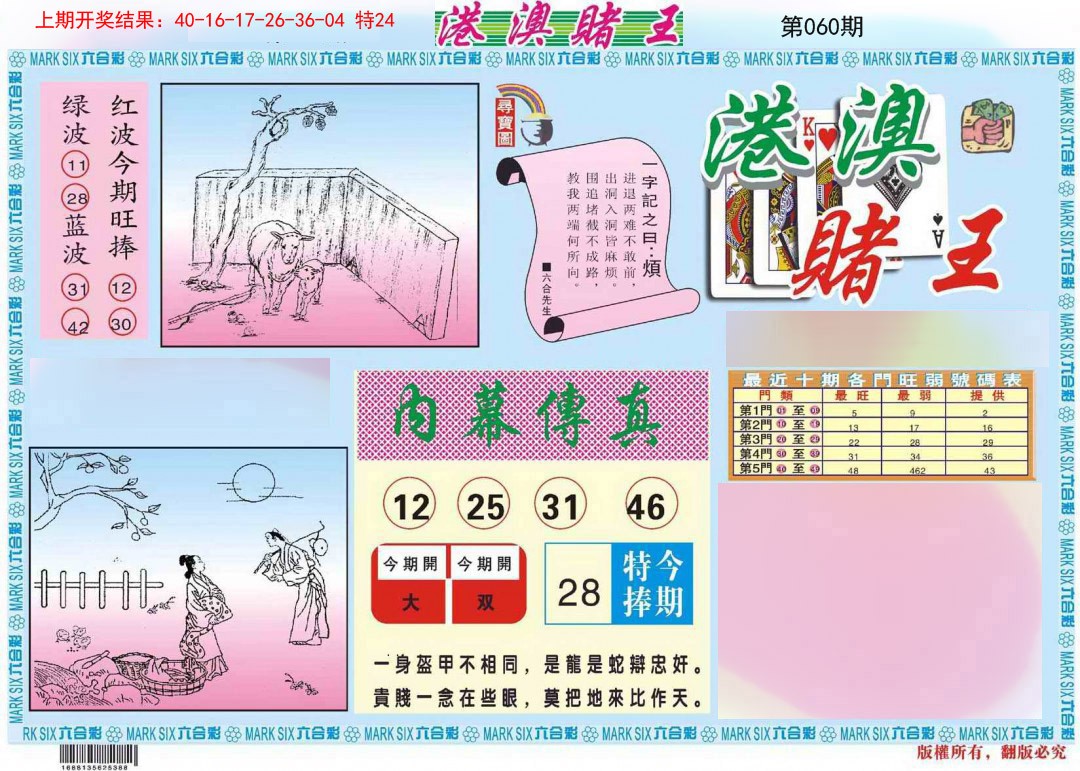 060期港澳赌王A[图]