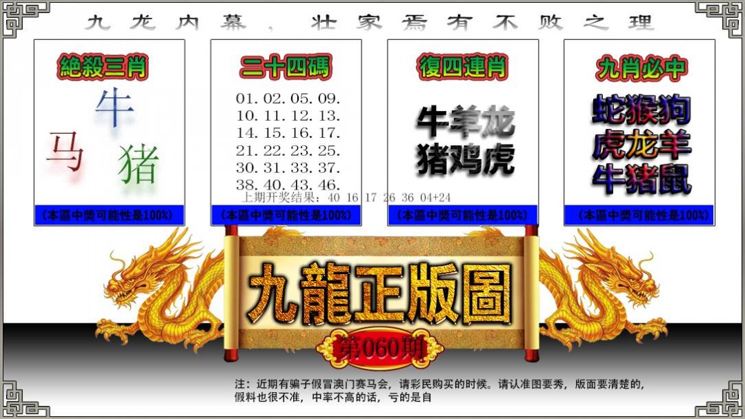 060期九龙正版图[图]