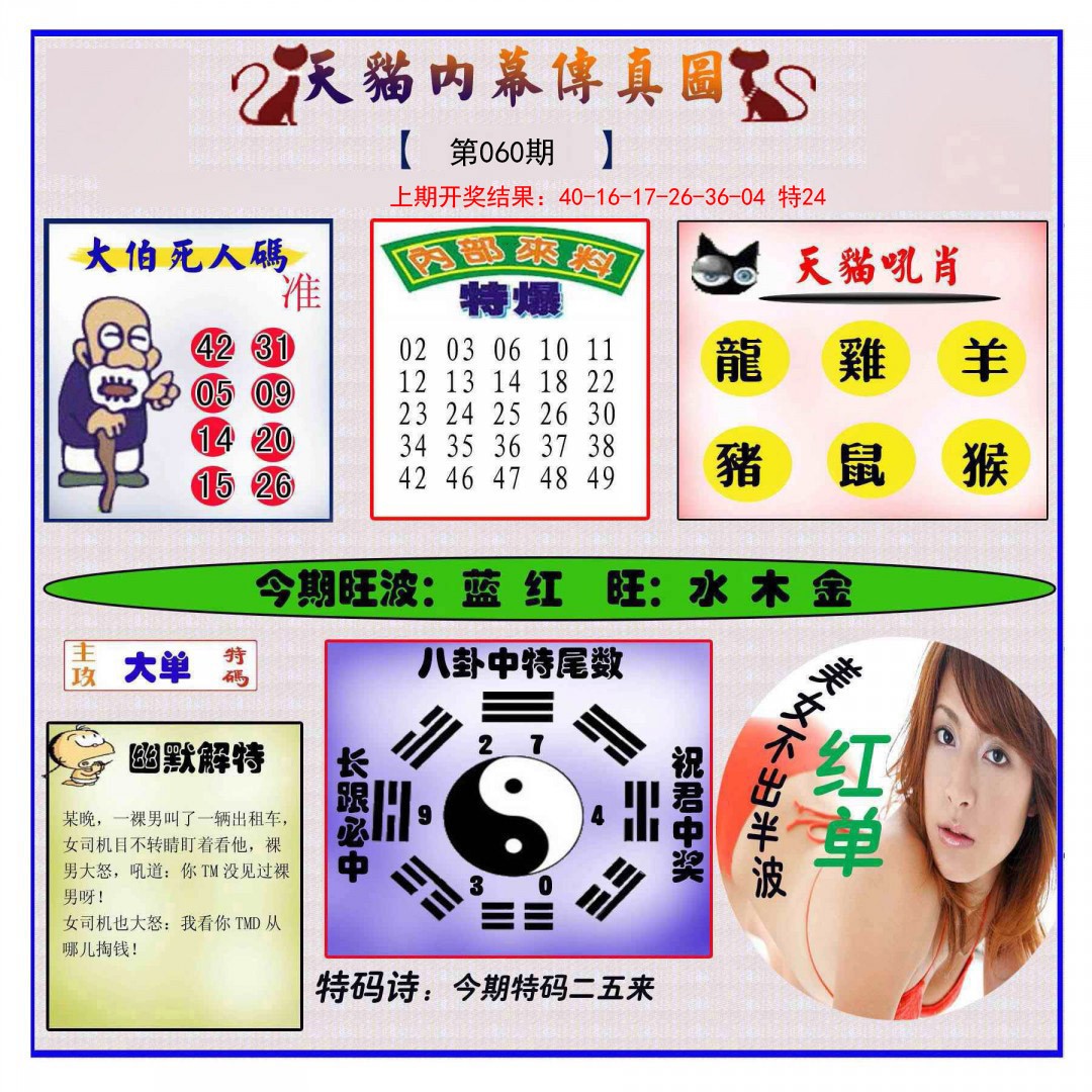 060期内幕传真图[图]