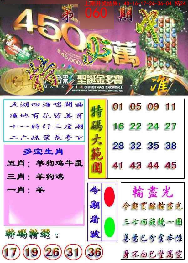 060期特必中[图]