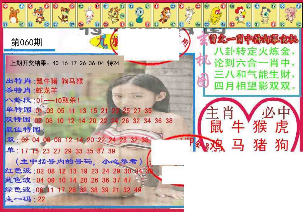 060期特码生肖图[图]
